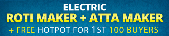 Electric Roti maker + Atta maker only at Rs.2499