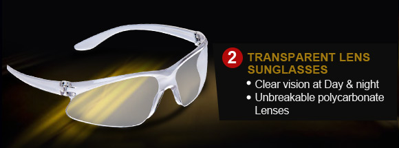 Transparent Lens Sunglasses