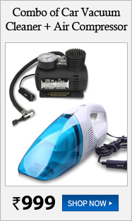 Combo of car vacuum cleaner + Air compressor Rs.999 shop now cod available